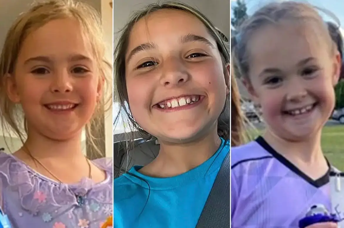 Olivia, Paityn, and Evelyn were tragically found dead on 2 June, prompting officials to launch a huge manhunt for their father (Wenatchee Police Department)