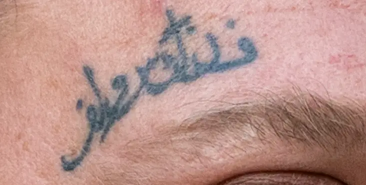 Margera's Arabic tattoo is a tribute to his son, and a shot at his ex-wife (Olivia Wong/Getty Images)