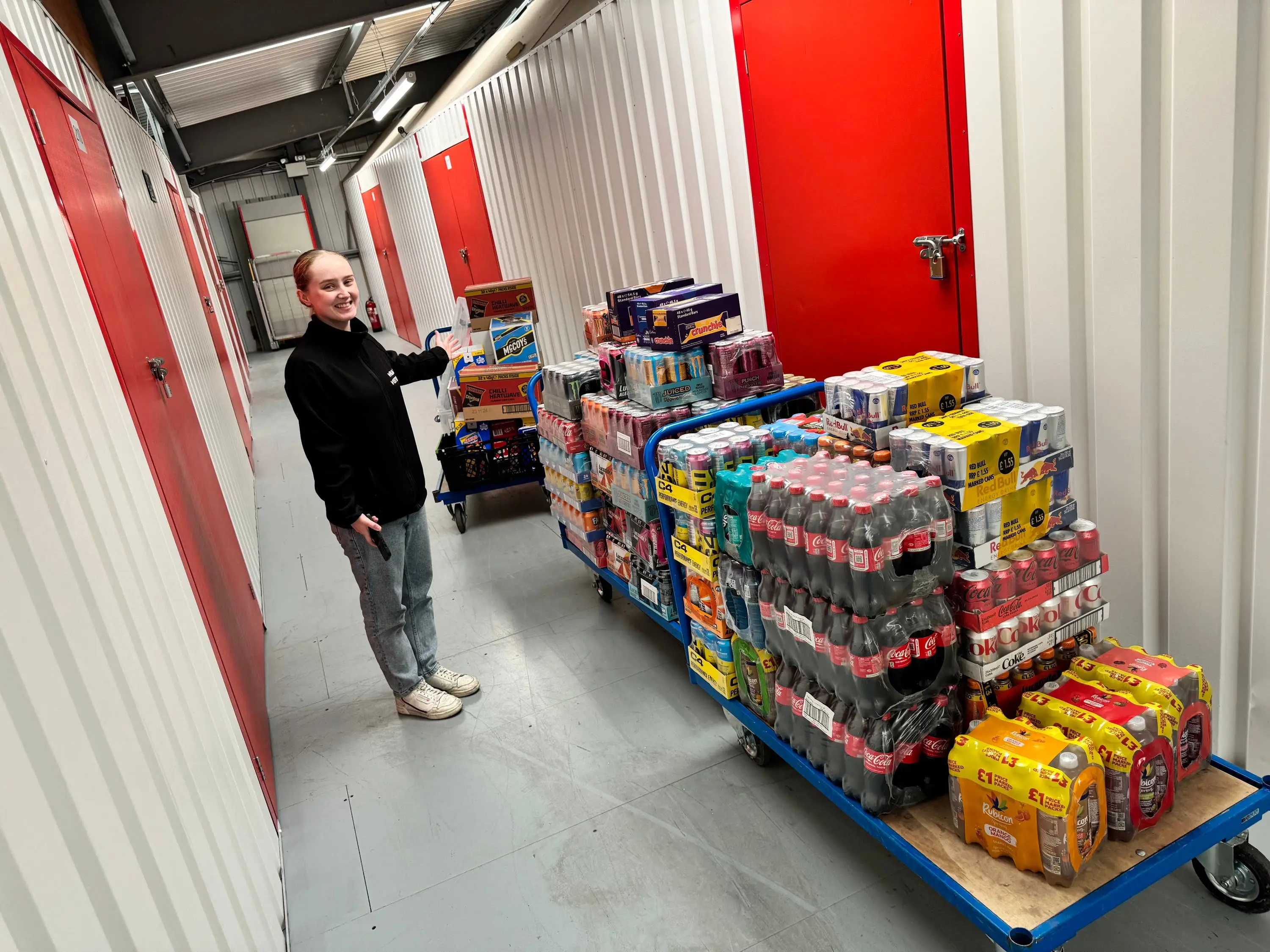 Megan would now like to hire someone to stock the machines, saying: "I’m only small, so it can be quite tiring." (Collect/ PA Real Life)