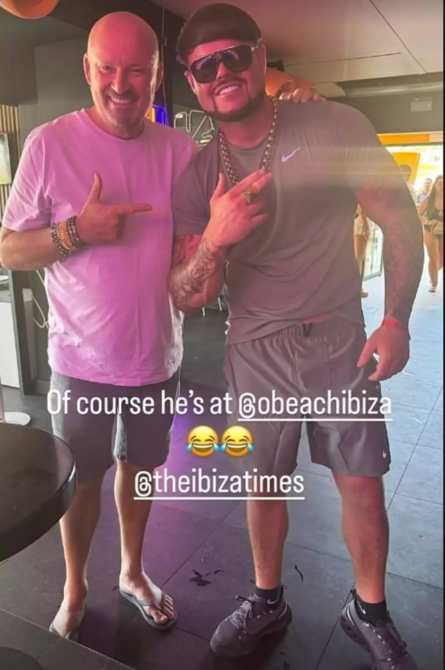 Everyone wants a picture with the 'Ibiza final boss' (Instagram/@tonytrumanibiza)