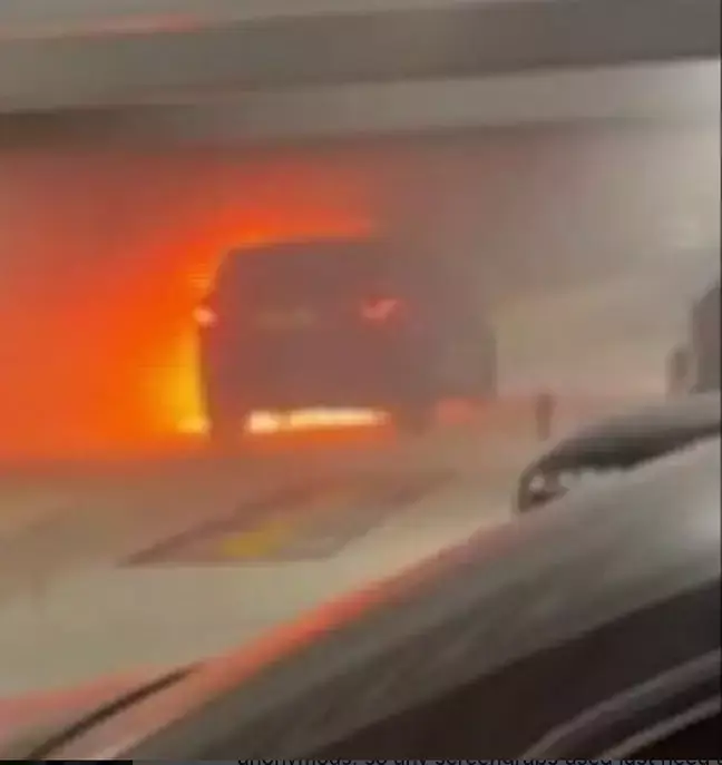 A car is thought to have been the cause of the Luton Airport fire.