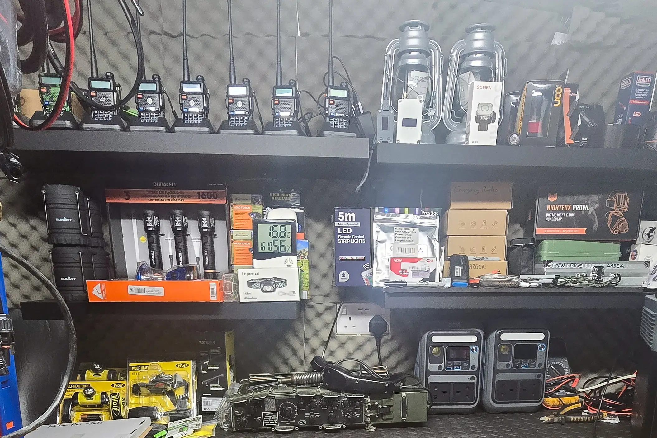 There is food as well as electrical items (SWNS)
