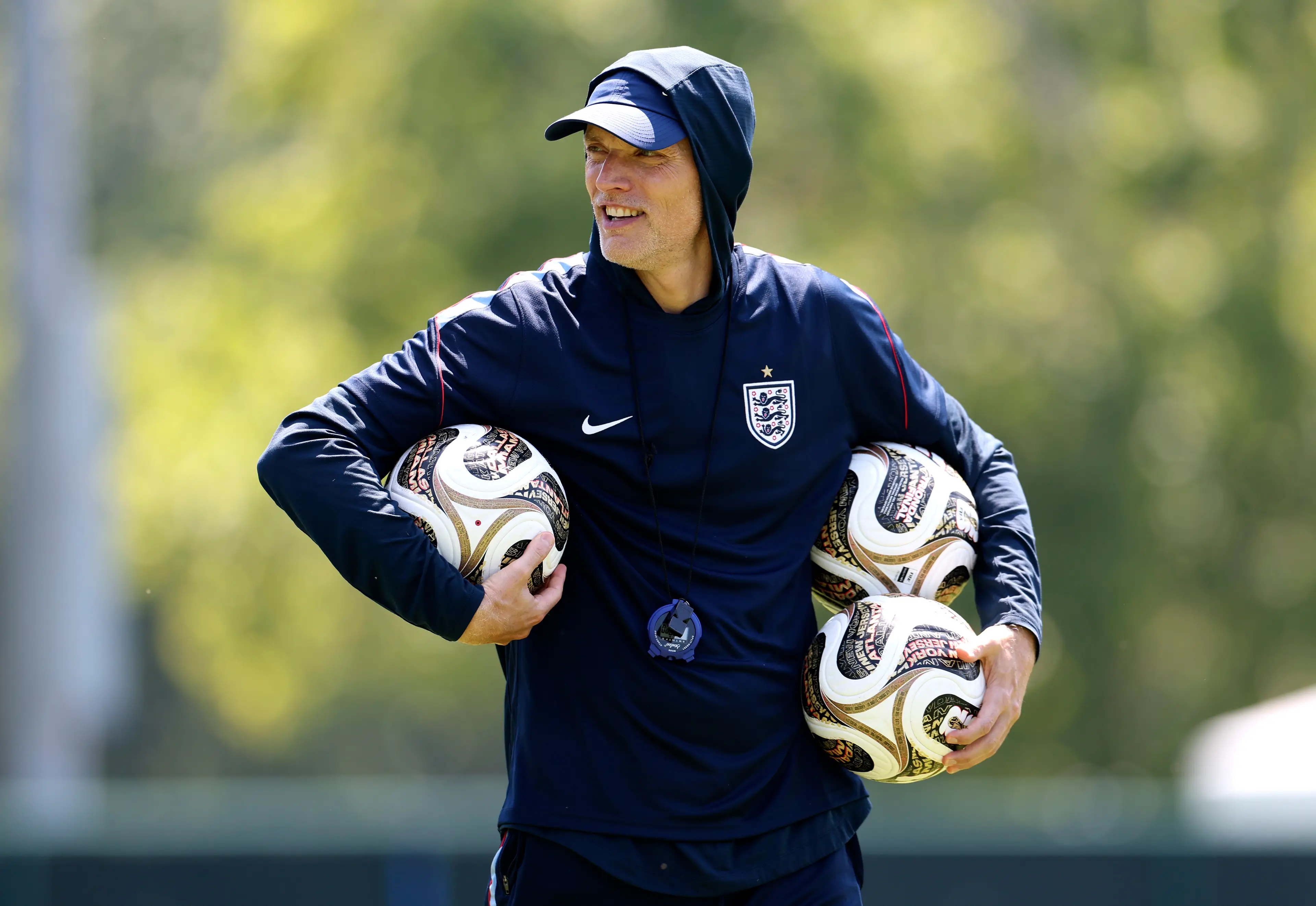 He's already thinking about the Euros. (Eddie Keogh - The FA/The FA via Getty Images)