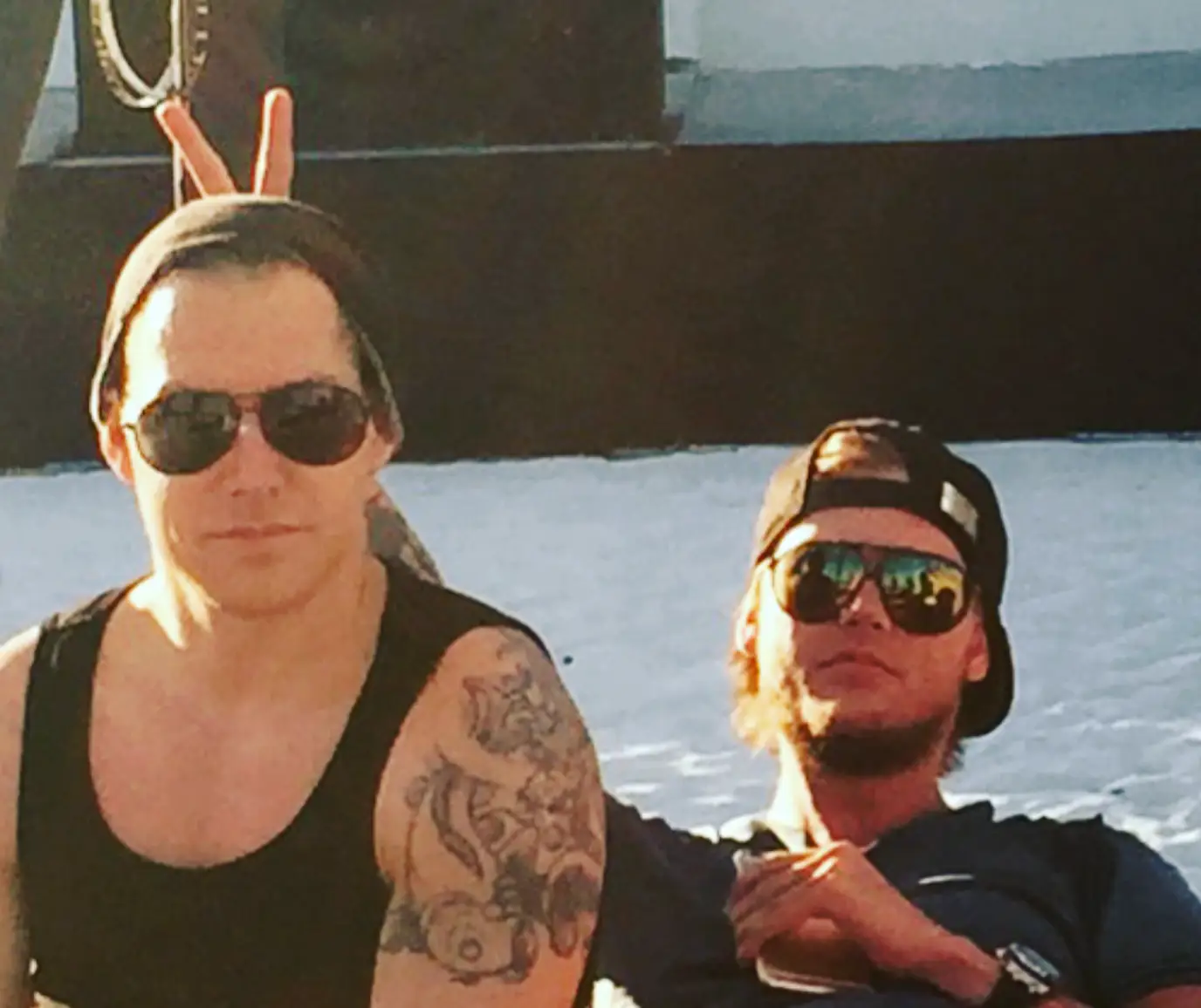 Avicii and Jesse Waits. (Instagram/@jessecwaits)