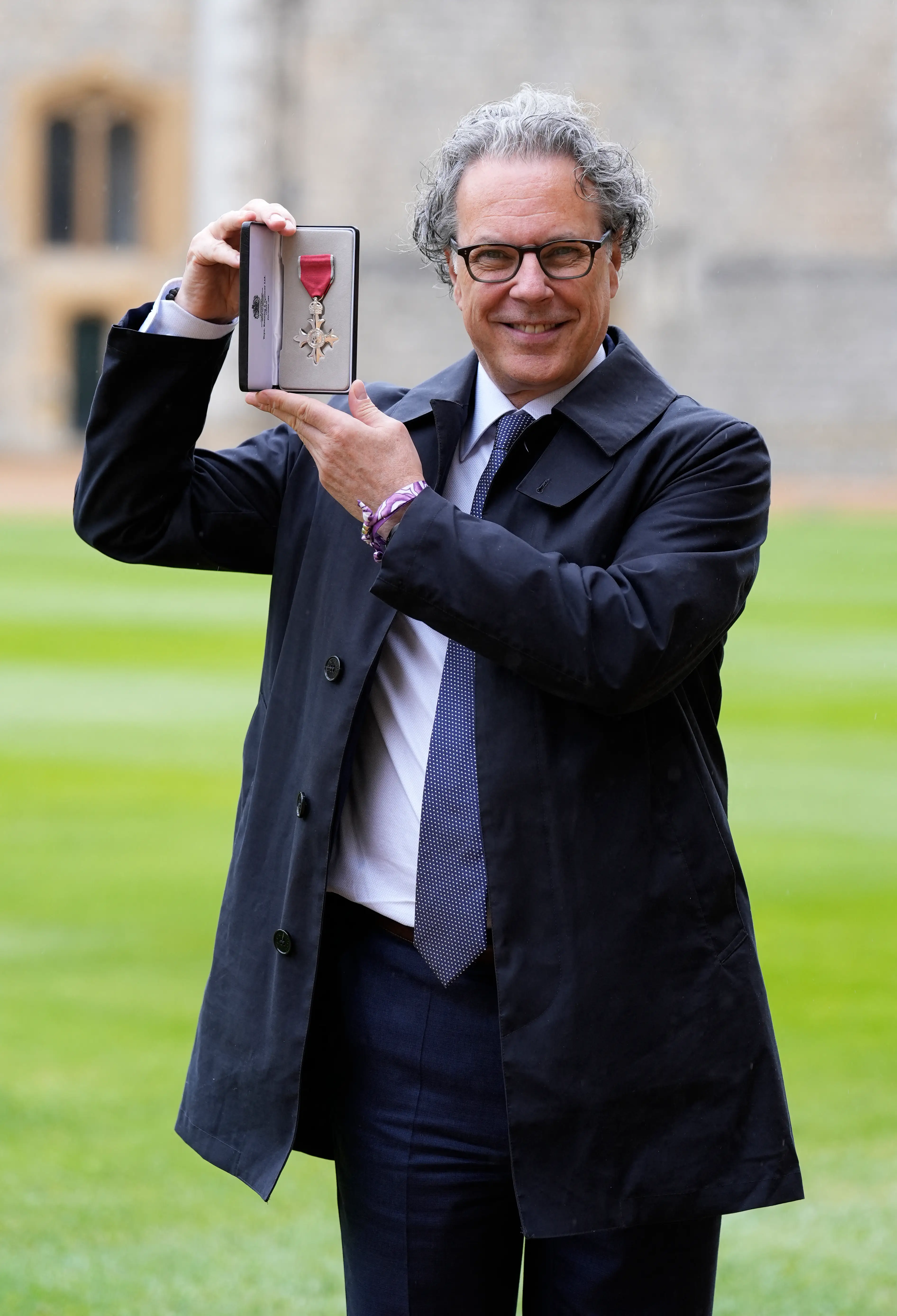 Ian was made an MBE for his services to online child safety. (ANDREW MATTHEWS/POOL/AFP via Getty Images)