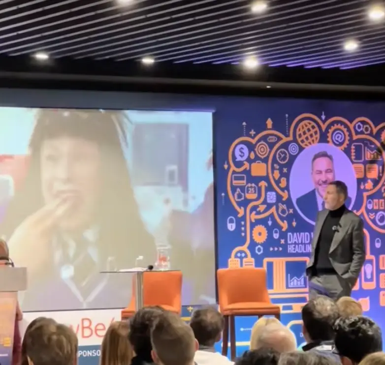 He played the clip at a cyber security event (Harrison Kauffman/TikTok/techvuse)
