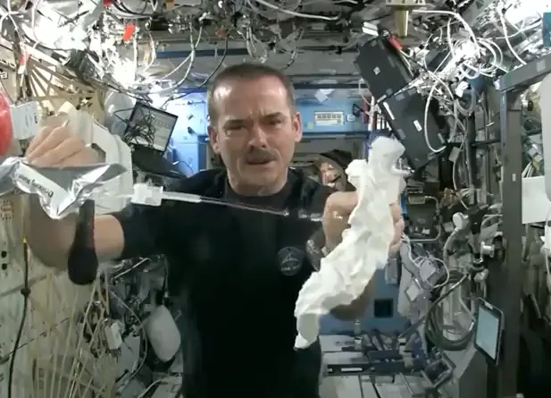 The space experiment went viral (YouTube/Canadian Space Agency/NASA)