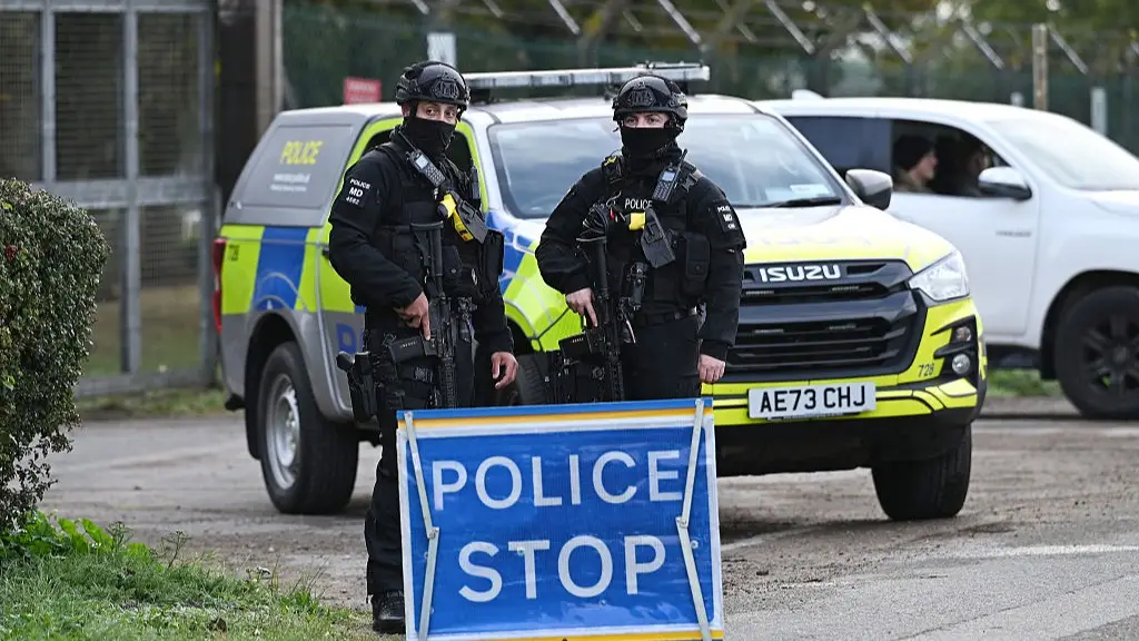 Police cordons were put in place (Leon Neal/Getty Images)