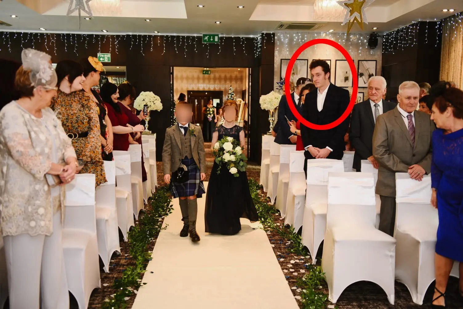 Not a single guest knew who the 'wedding crasher' was (SWNS)