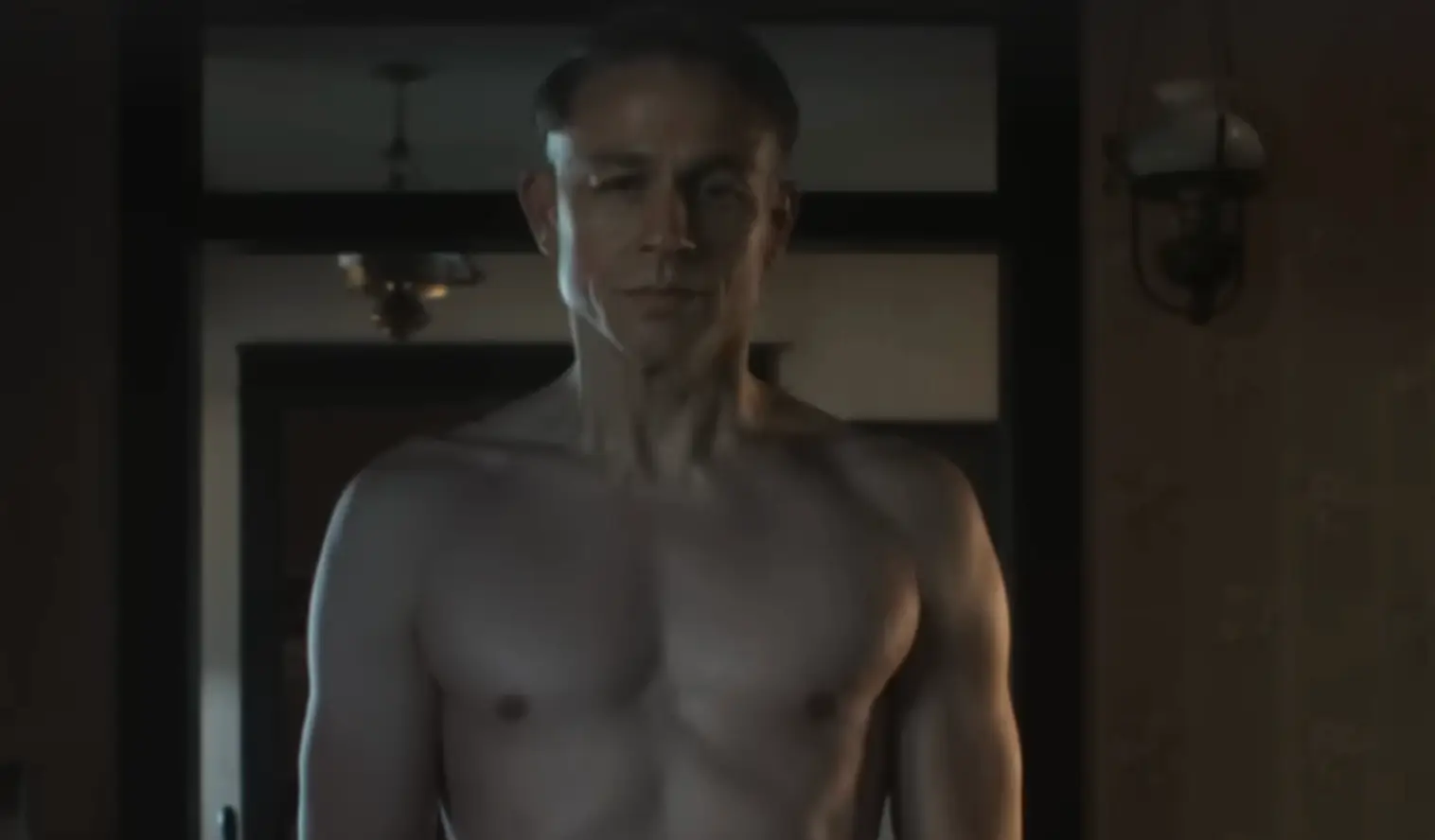 Hunham strips down in one of many shocking scenes in the trailer (Netflix)