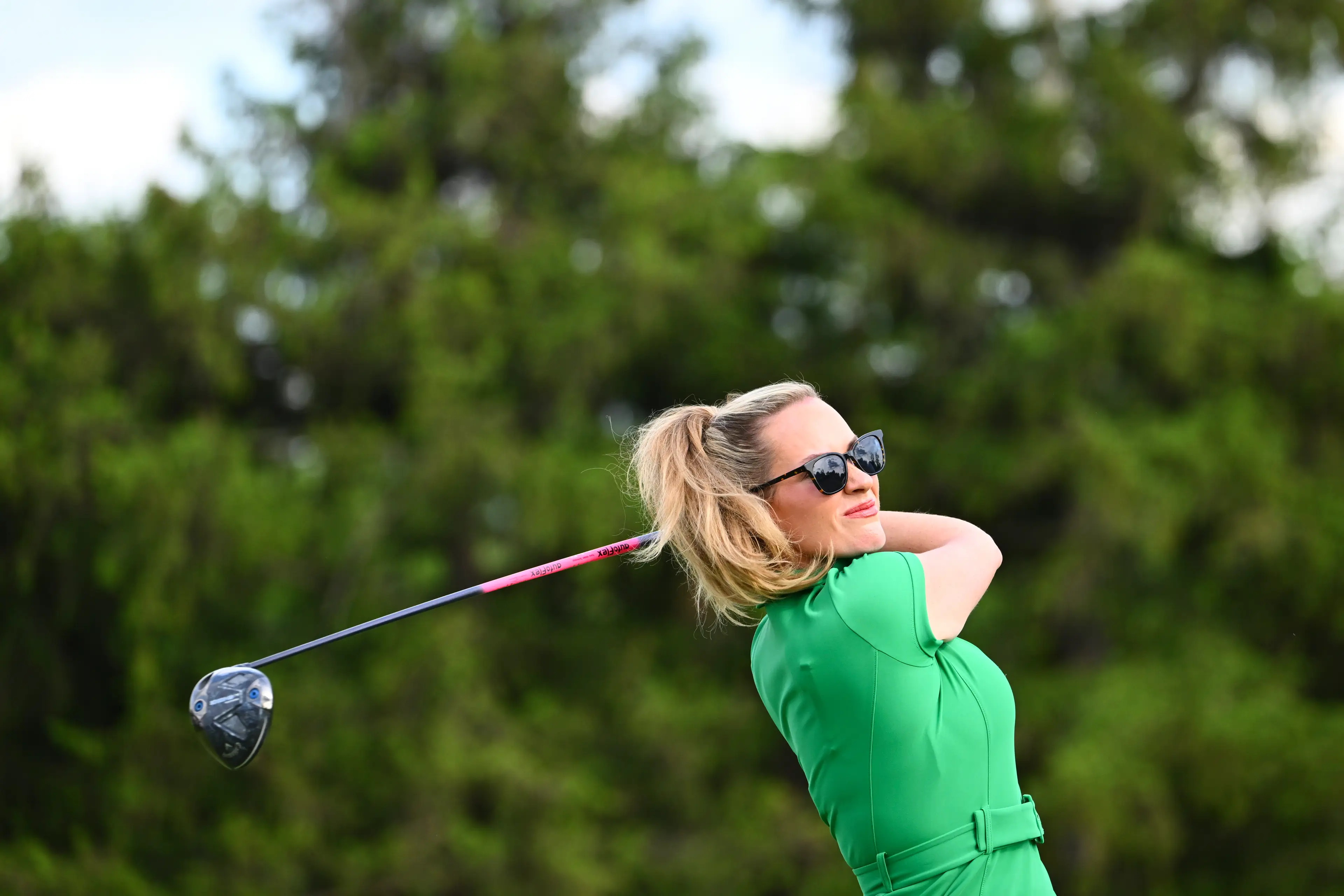 Paige Spiranac broke her silence to say she 'would never intentionally cheat' (Tracy Wilcox/PGA TOUR via Getty Images)