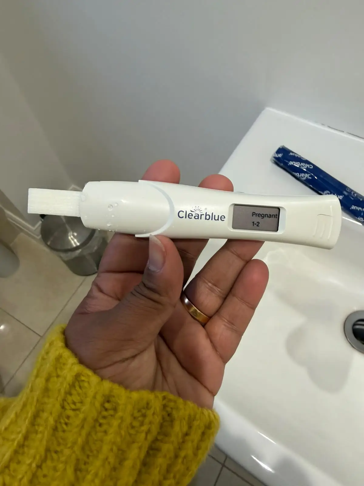 Aakanksha's positive pregnancy test gave her hope (Aakanksha Chauhan)