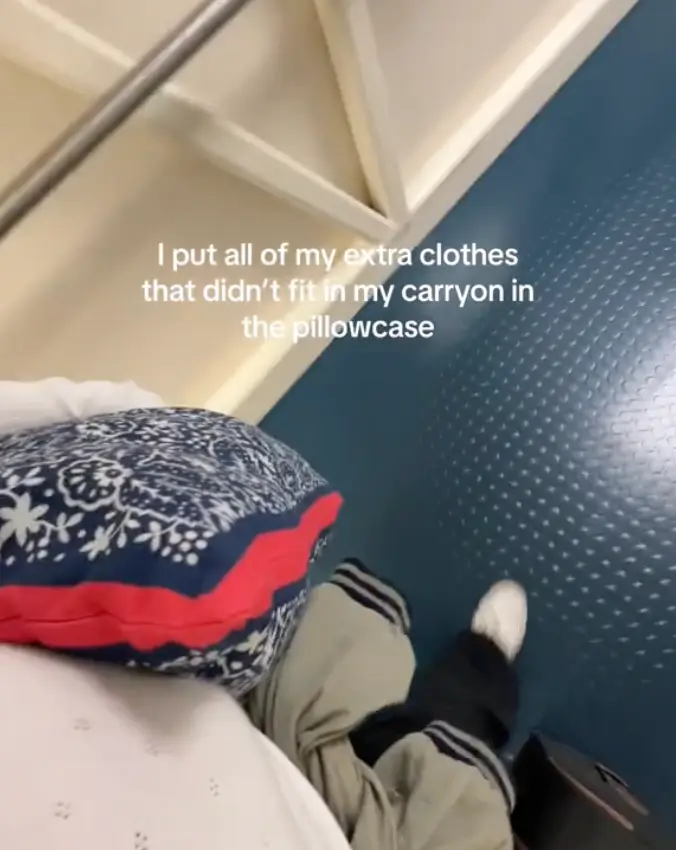 The pillowcase hack could be the new trend for budding travellers.