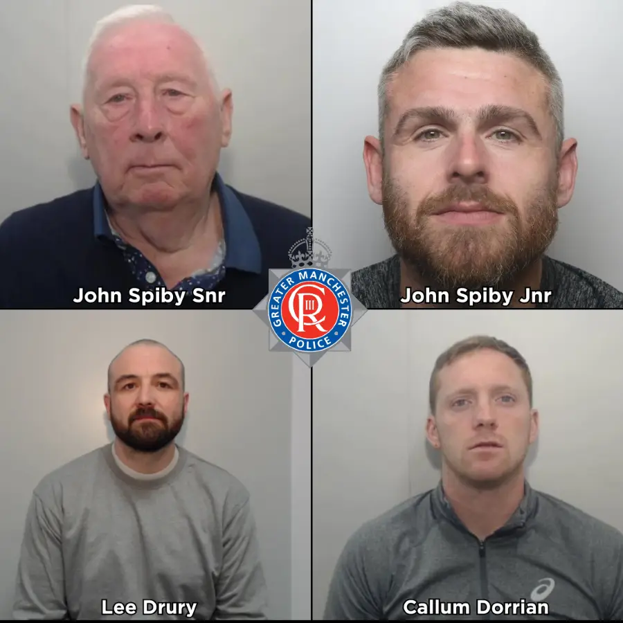 All four men have been jailed after being found guilty of running a £288 million drugs operation (Greater Manchester Police)