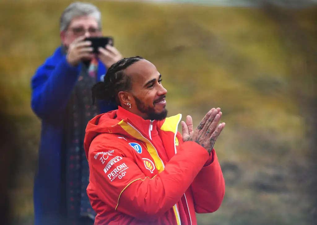 Seeing Lewis Hamilton in Ferrari red will take some getting used to. (Rudy Carezzevoli/Getty Images)