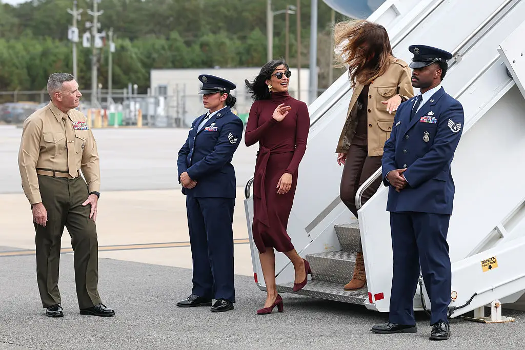 Usha Vance was recently seen without her wedding ring (Anna Moneymaker/Getty Images)