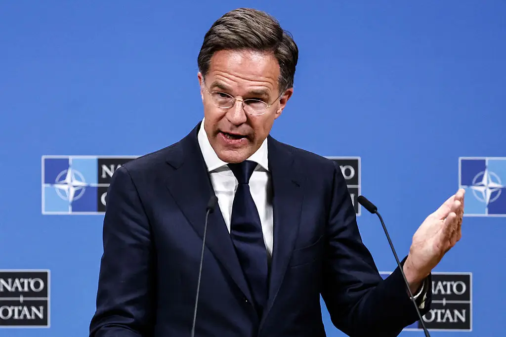 NATO Secretary General Mark Rutte has spoken about tensions with Russia (SIMON WOHLFAHRT/AFP via Getty Images)