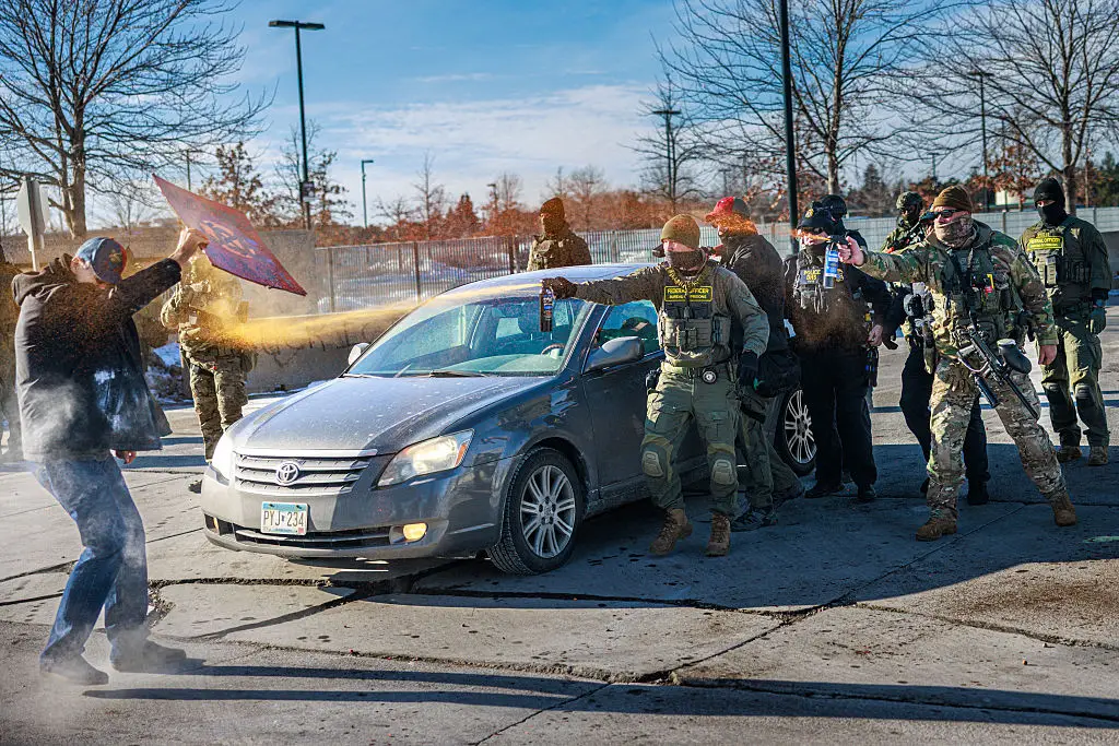 There have been huge protests against ICE in the US (Kerem YUCEL / AFP via Getty Images)