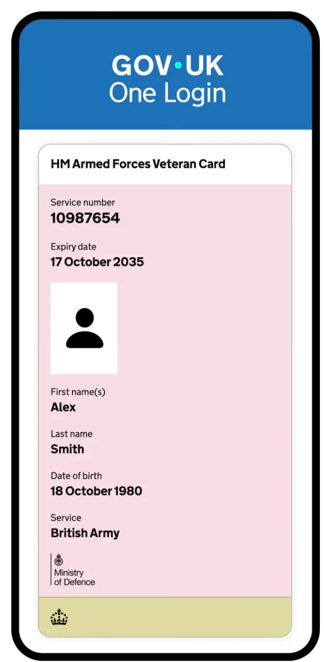 The veteran card launches in the government app today, 17 October (Labour Together)