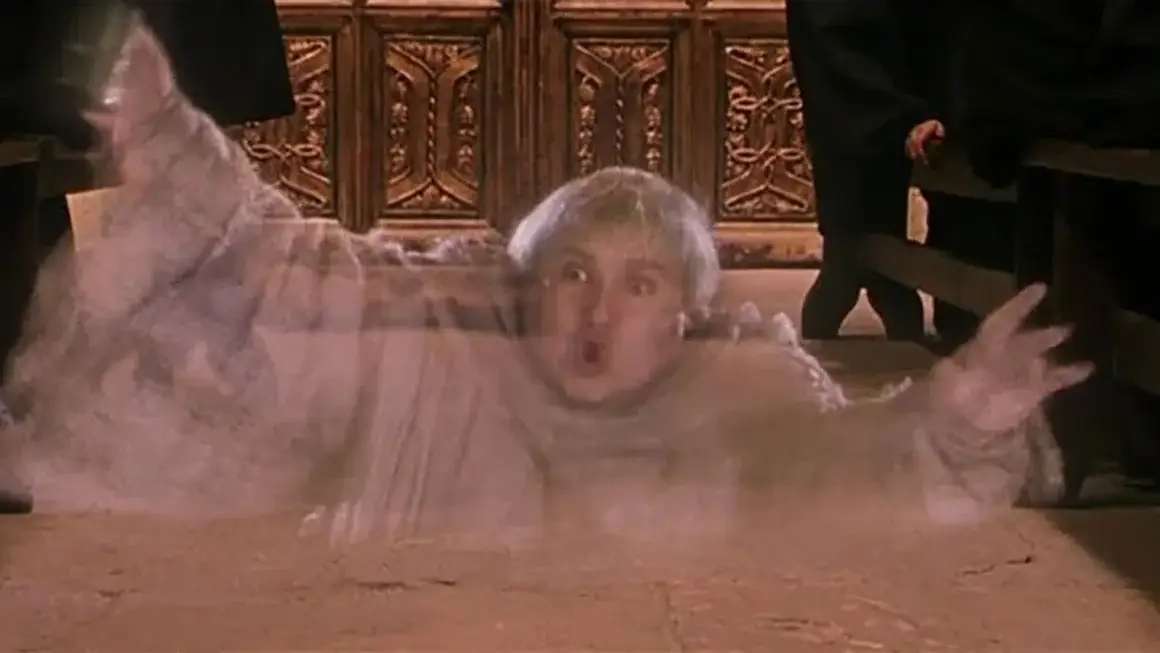 Simon Fisher-Becker as the Fat Friar (Warner Bros)