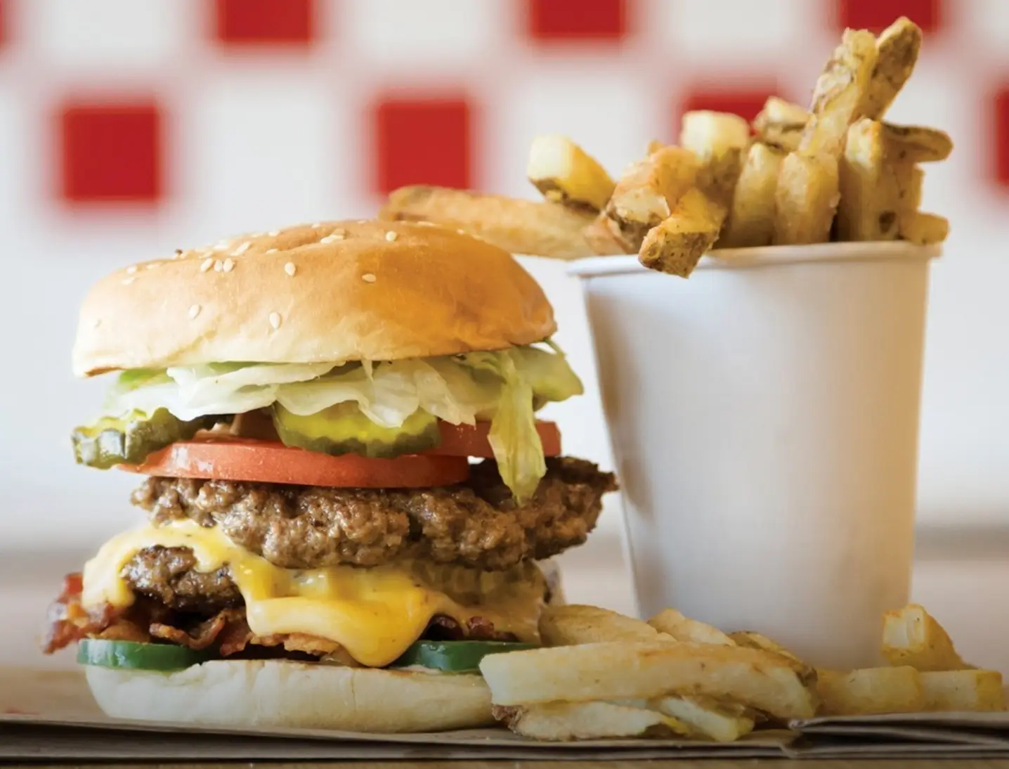 However you'll always get a mountain of chips (Instagram/@fiveguys)