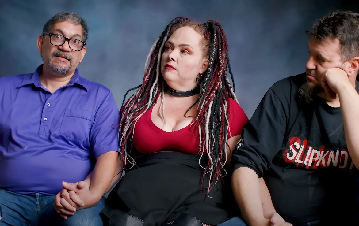 The trio explained how they're able to make their relationship work. (YouTube/ Soft White Underbelly)