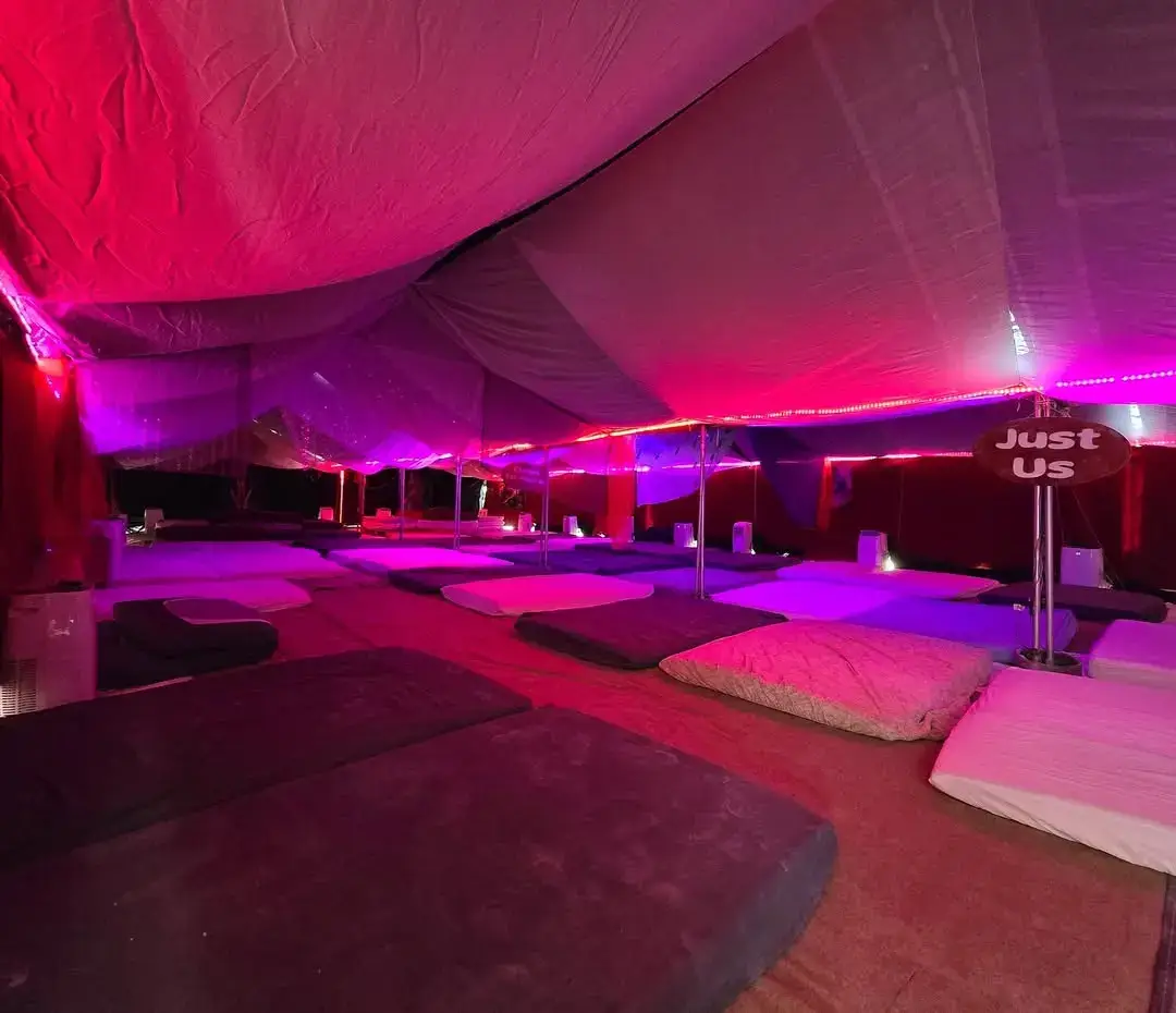 This is what the 'Orgy Dome' normally looks like (Instagram/@orgydome)