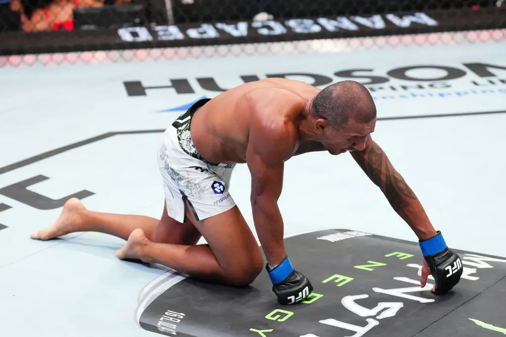 Raoni Barcelos is an experienced fighter up against a much younger competitor (Photo by Josh Hedges/Zuffa LLC via Getty Images)