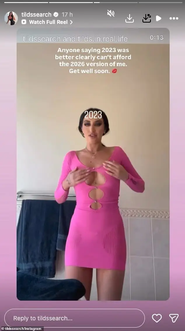 She showed off her transformation on her Instagram (TikTok/Tilds Search)