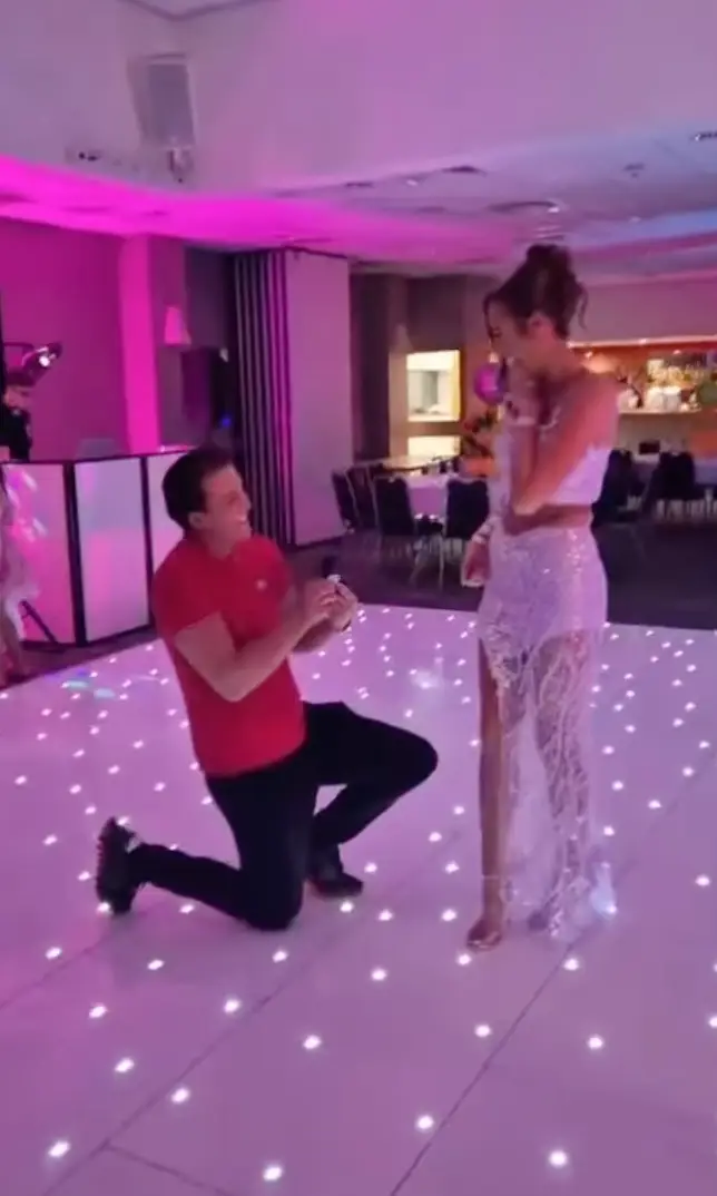 Price popped the question at Venezuela's birthday party (Instagram/@parisfury1)