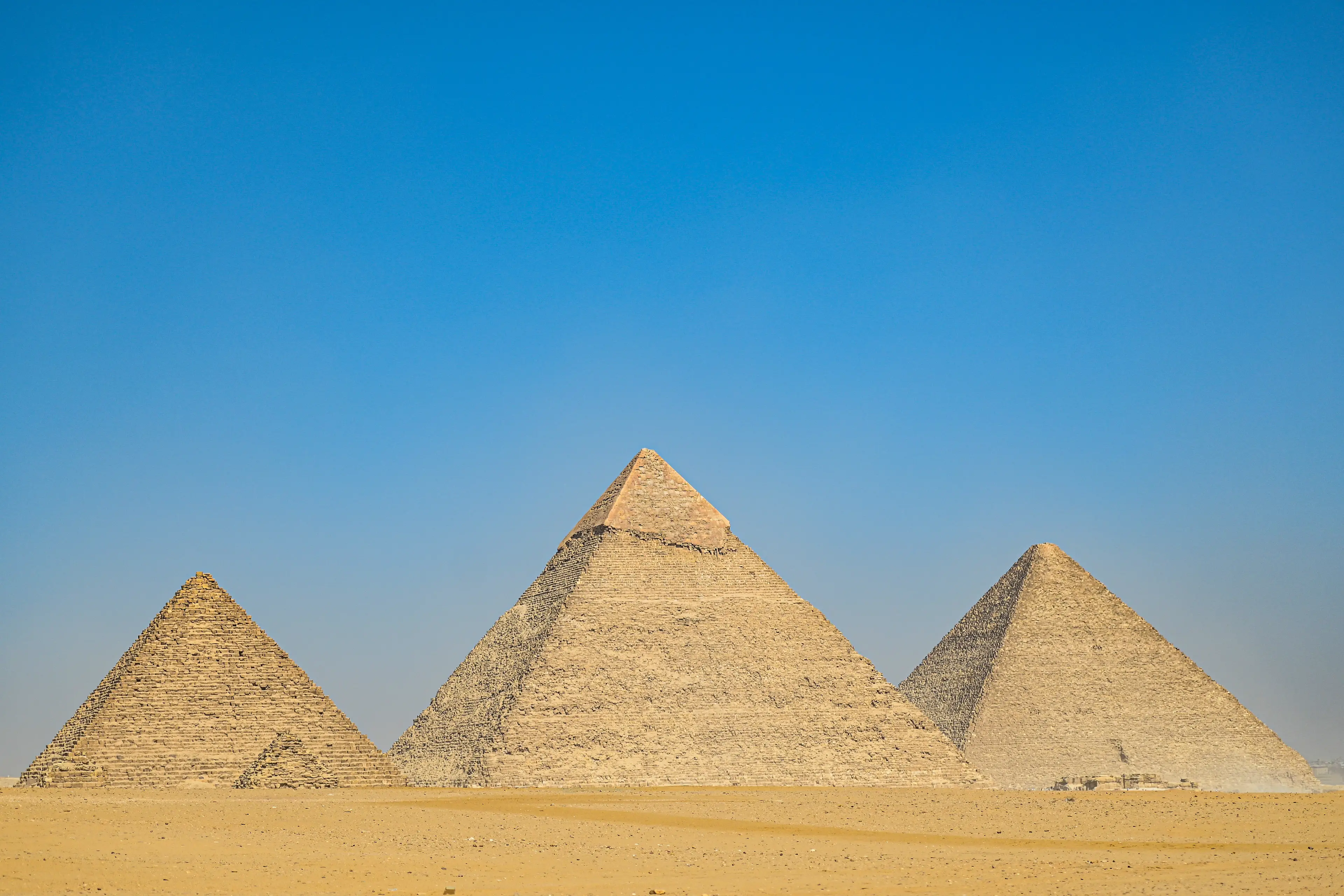 The Pyramids of Giza.