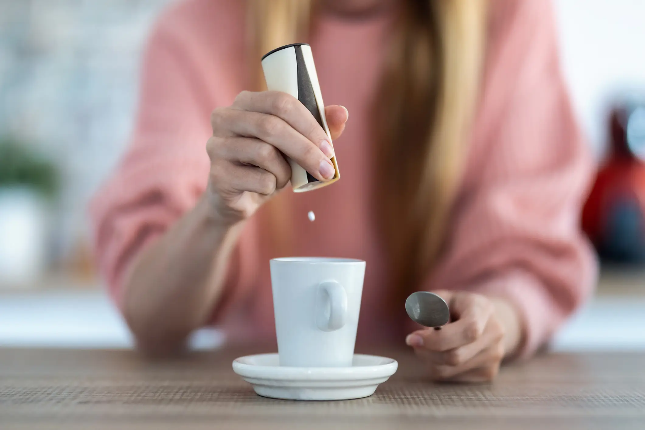 While many may assume sweeteners are a healthier alternative to sugar, it turns out this isn't quite the case (Getty Stock Image)