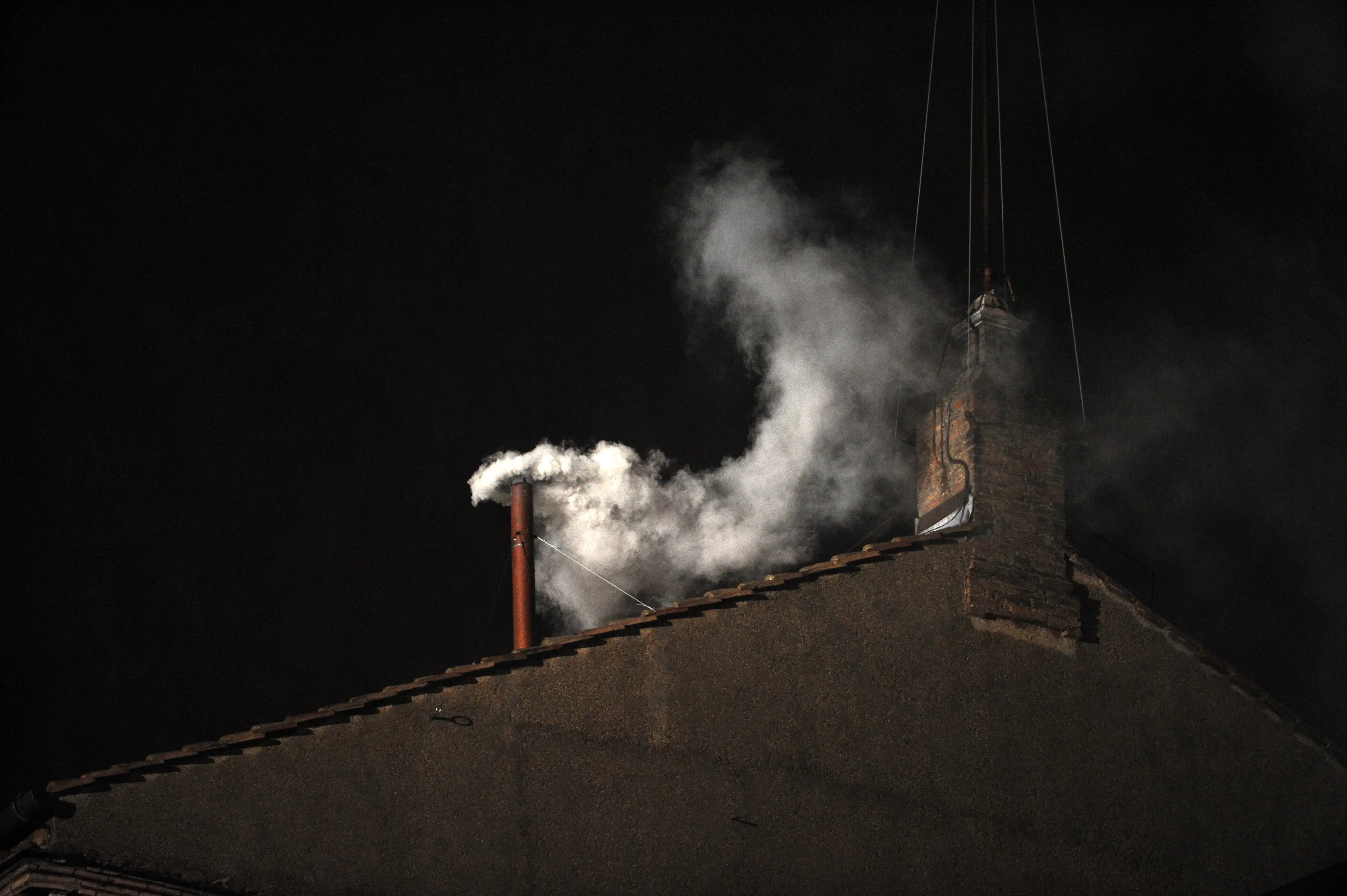 White smoke from the Sistine Chapel chimney is the sign a new pope has been chosen (Guido MARZILLA/Gamma-Rapho via Getty Images)
