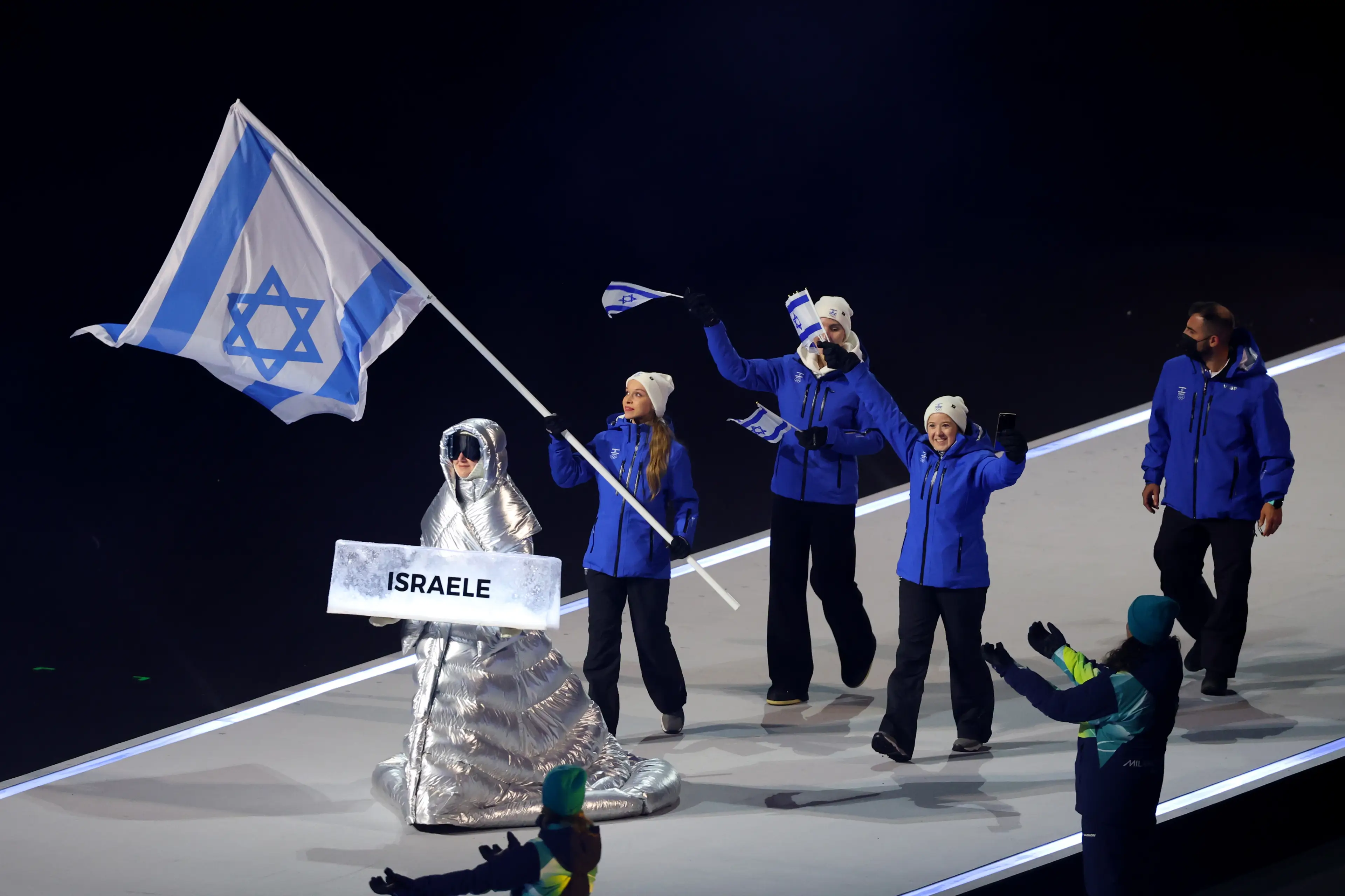 Athletes from the Israel team received some booing. (Gregory Shamus/Getty Images)