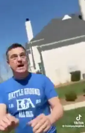 The body cam footage appears to reveal new details of the confrontation (TikTok/frankpsyhogios6)