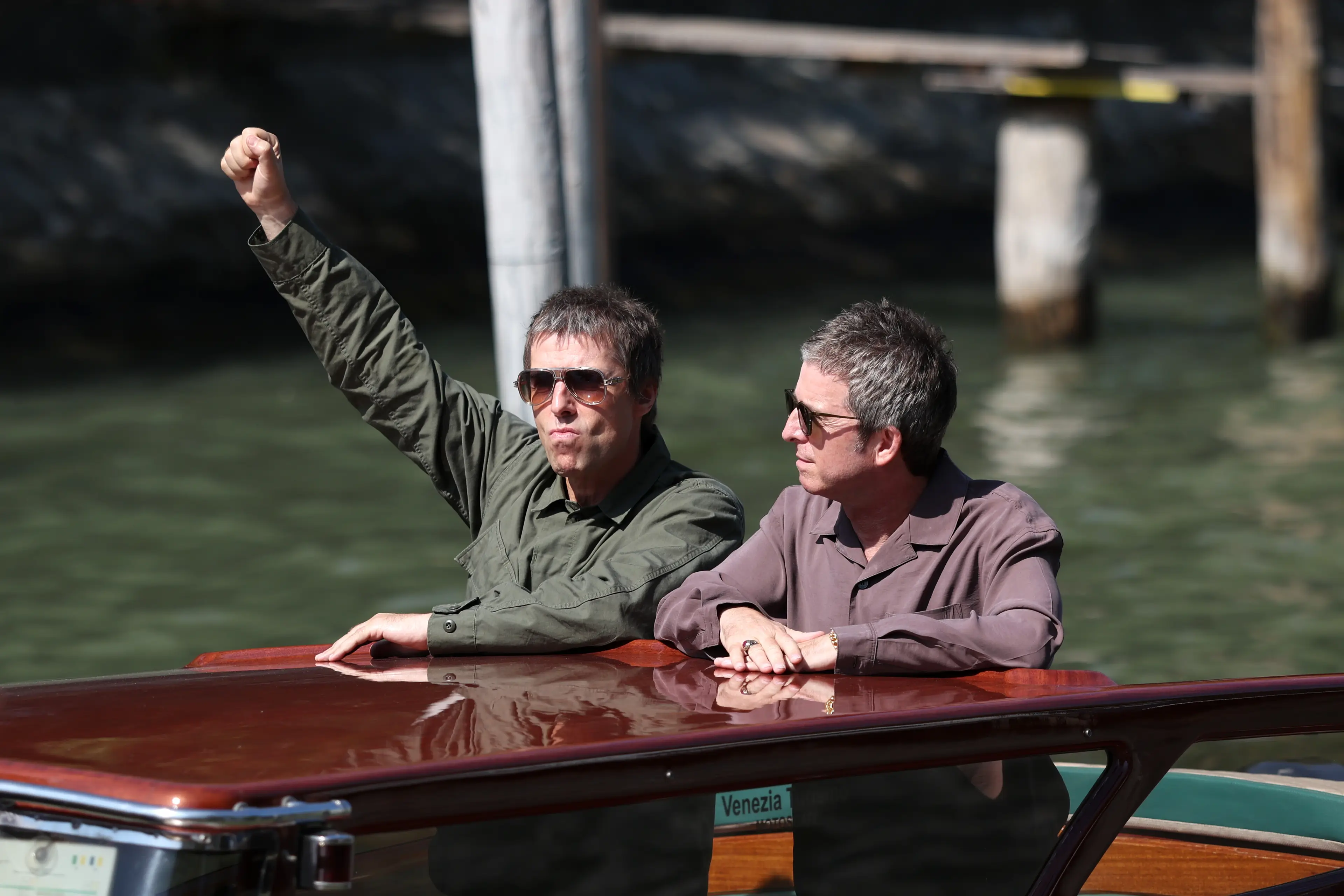 The Gallagher brothers in Venice for the premiere of their new documentary (Aurore Marechal/Getty Images)