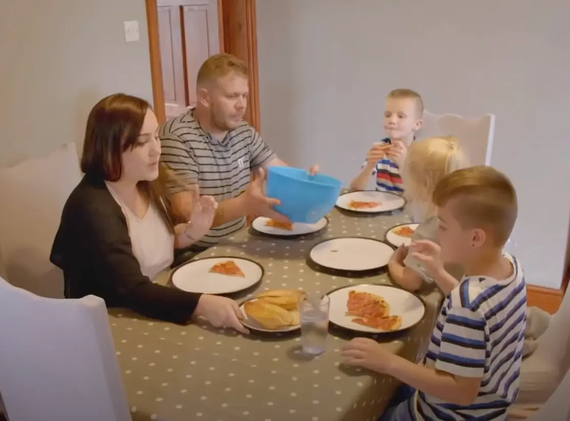 This family were involved in the show for their 'poor holiday'.