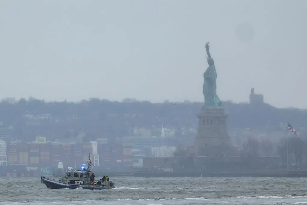 All six people onboard a tourist helicopter in New York City are confirmed to have died after it crashed into the Hudson River (CHARLY TRIBALLEAU/AFP via Getty Images)
