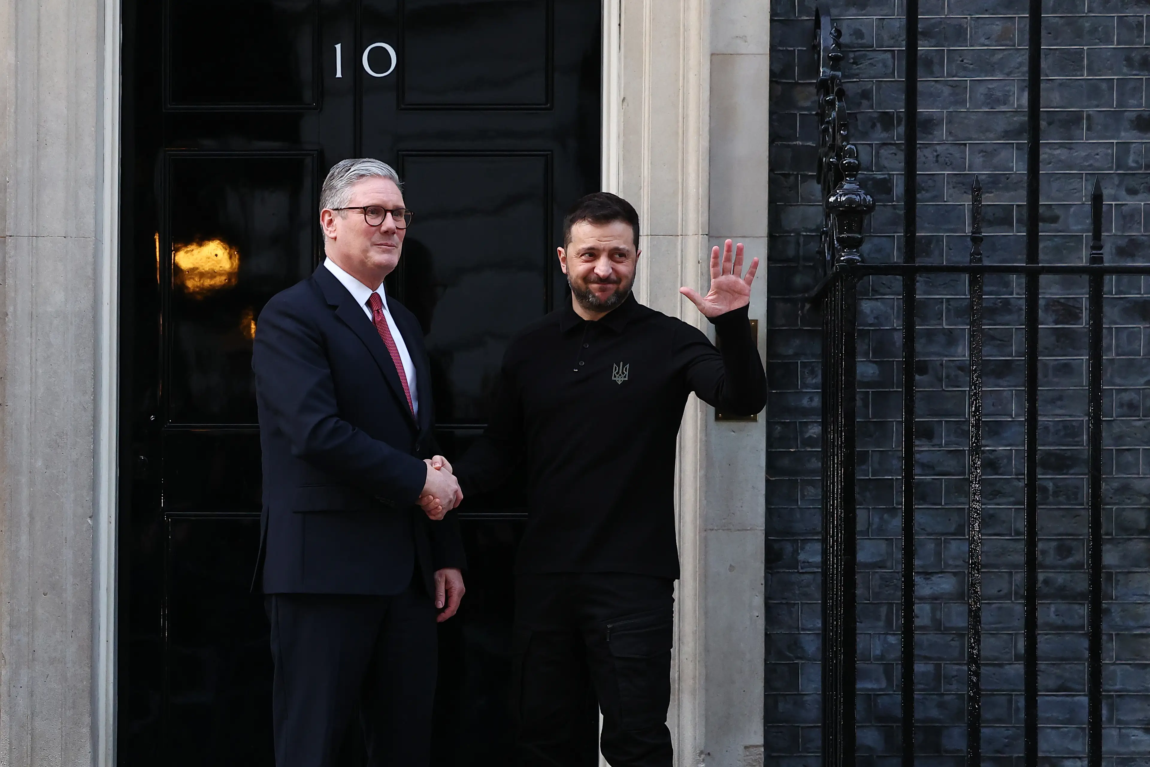 Starmer met with Zelenskyy on Saturday. (Peter Nicholls/Getty Images)