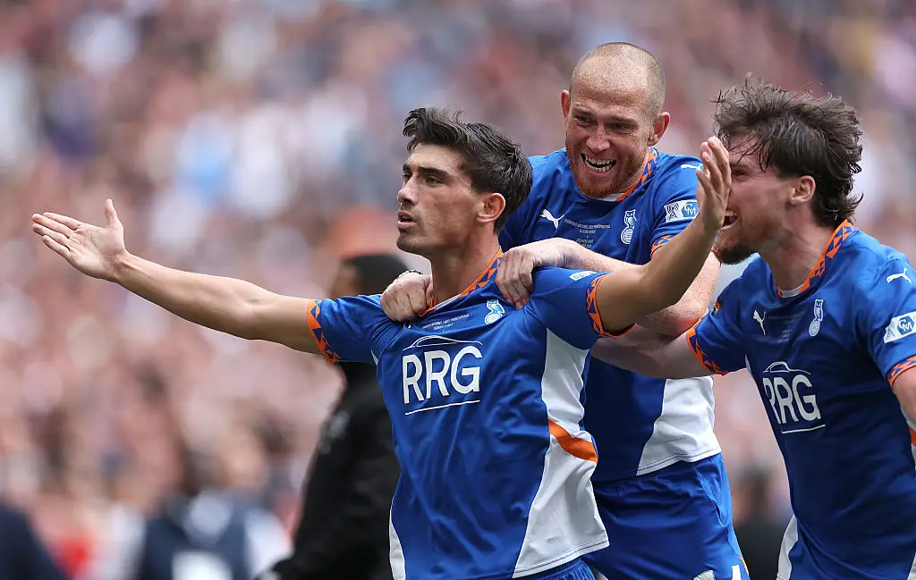 Harratt recently scored the goal to secure Oldham Athletic's promotion to League Two (Richard Pelham/Getty Images)