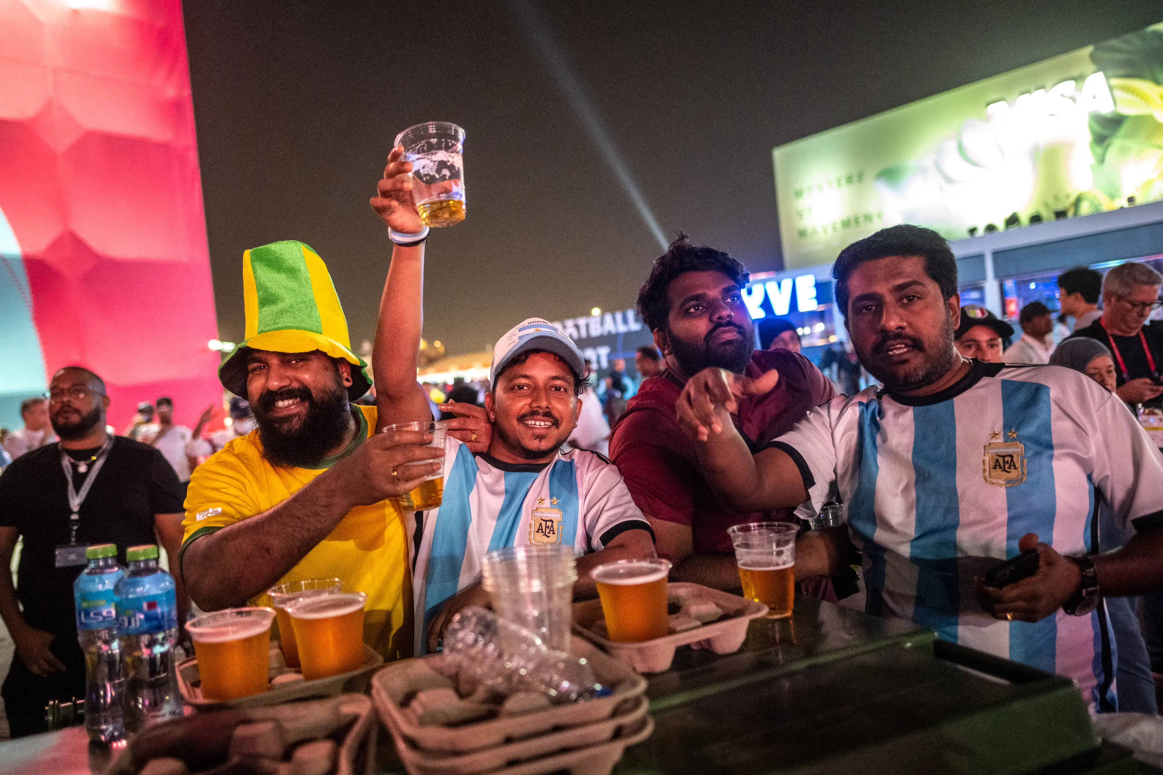 Qatar allowed alcohol in the fan zones (PHILIP FONG/AFP via Getty Images)