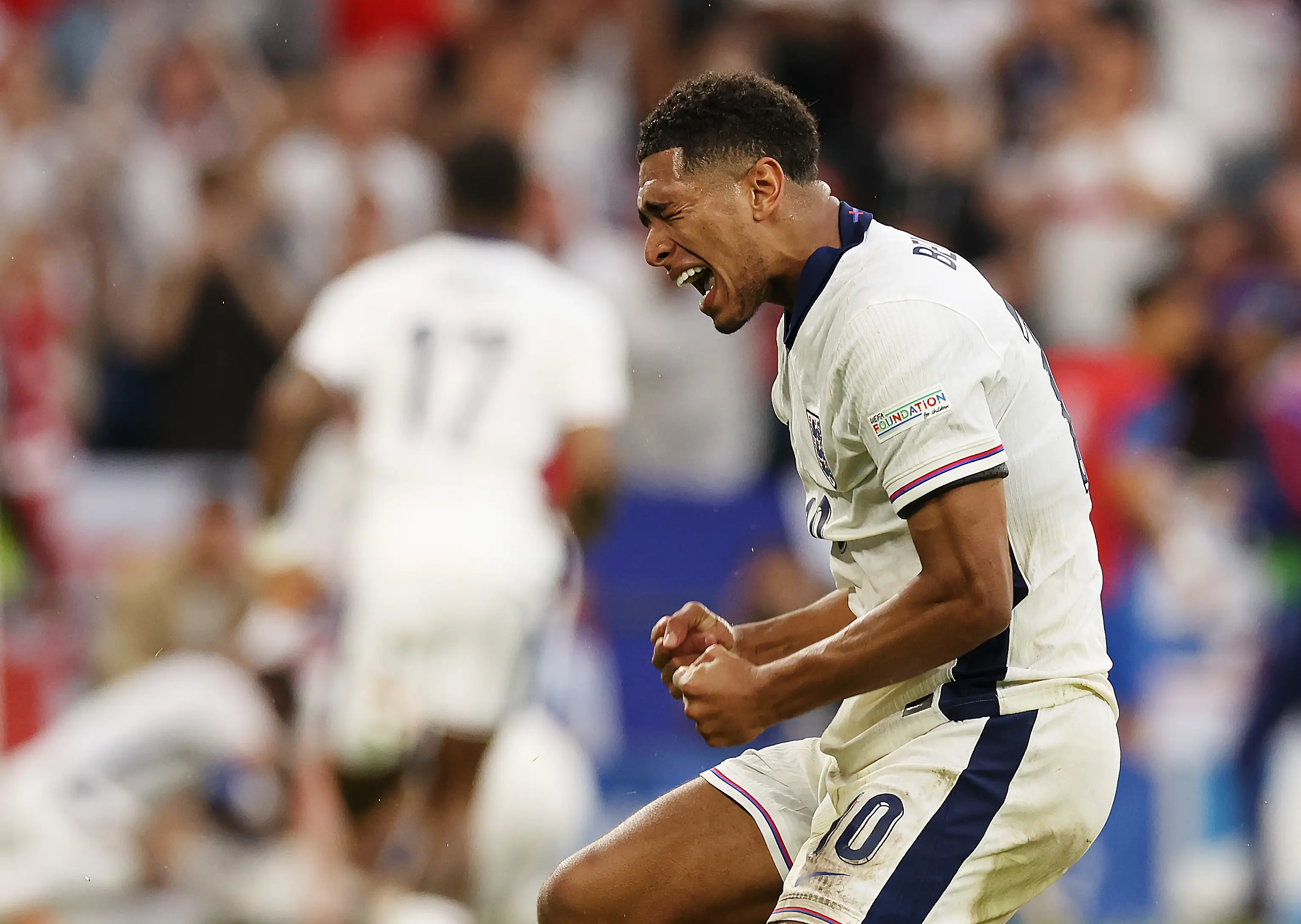 Jude Bellingham scored a late goal to take us into extra time. (Ian MacNicol/Getty Images)