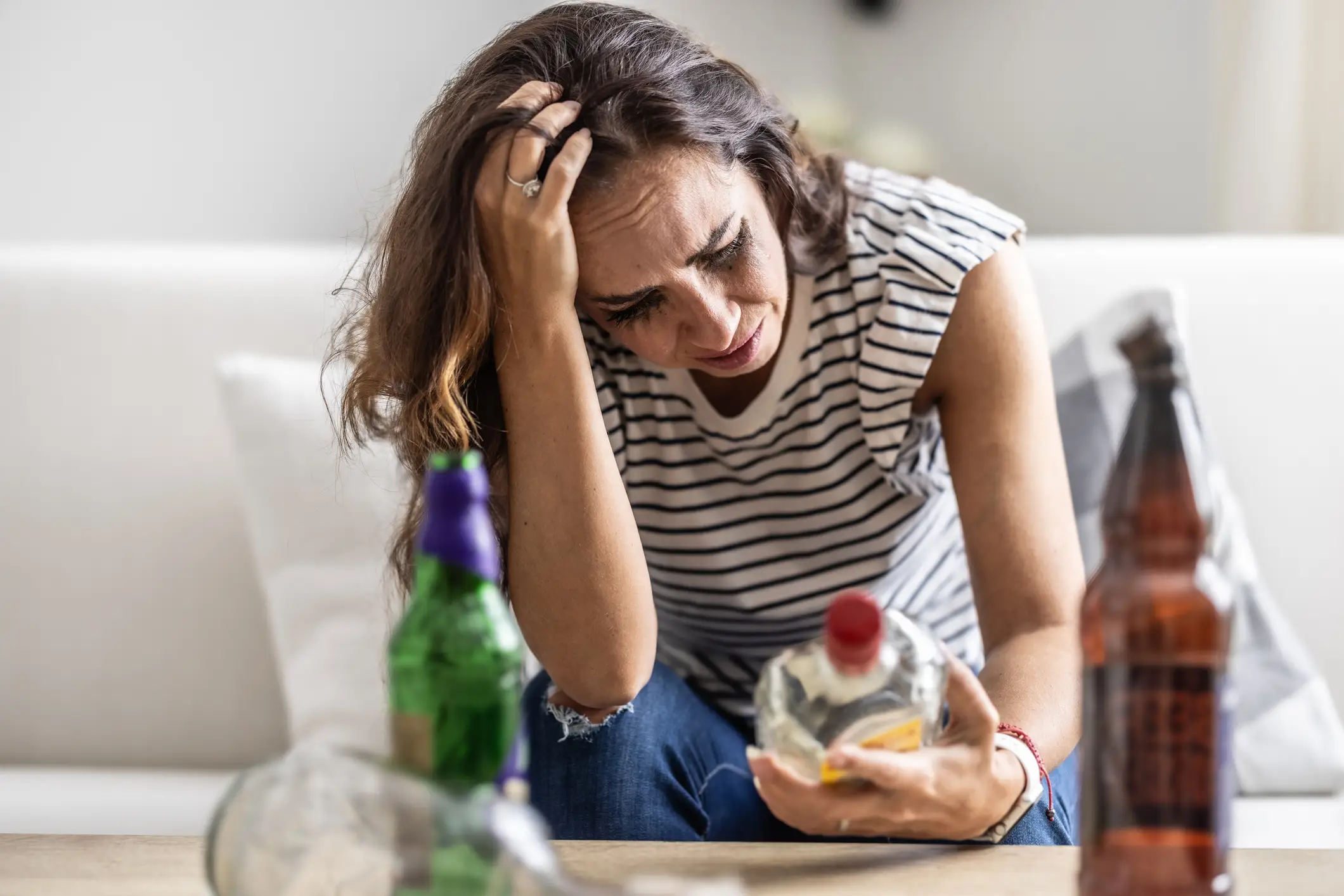 Alcoholism doesn't always look like this (Getty Stock)