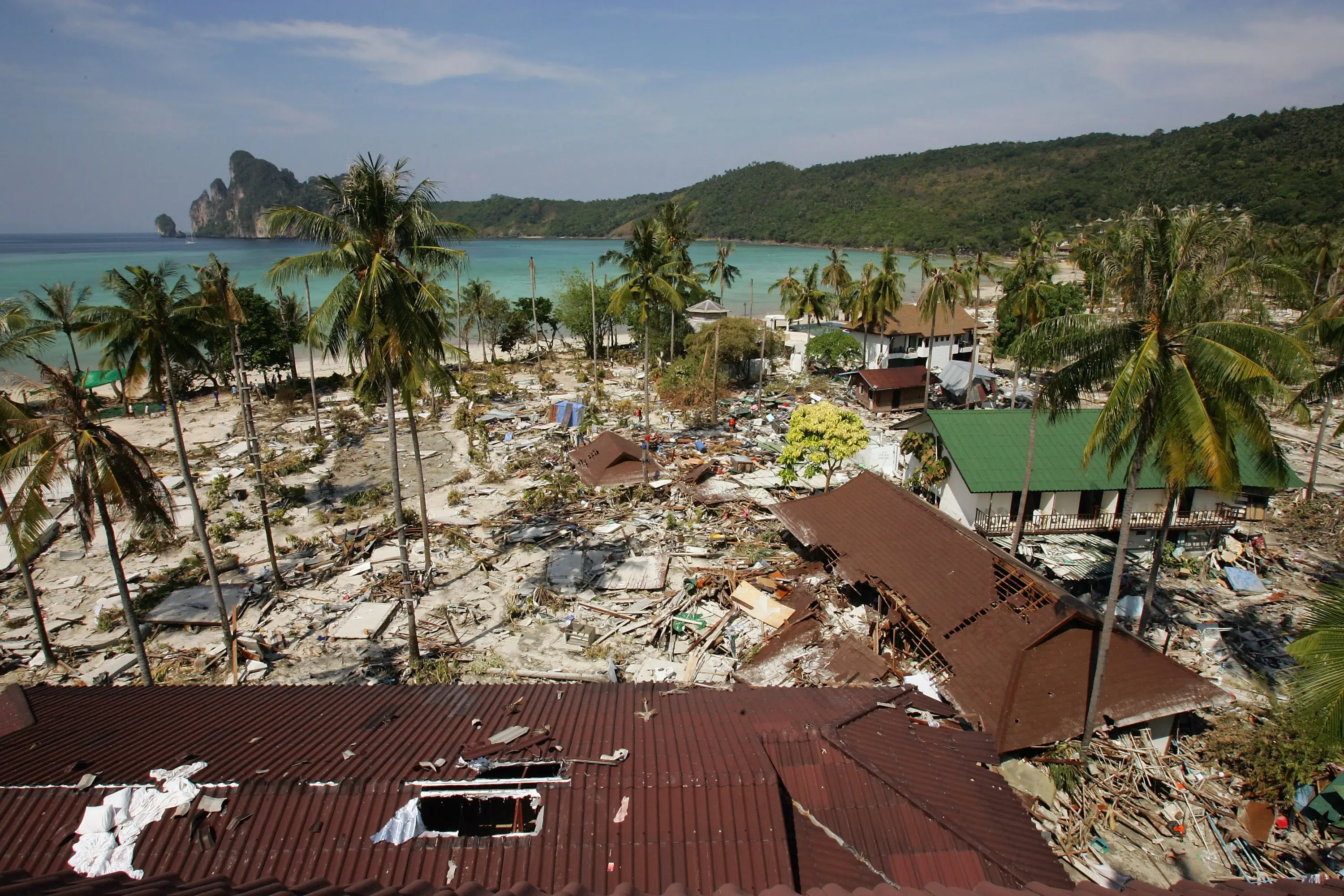 Entire villages were destroyed. (Paula Bronstein/Getty Images)