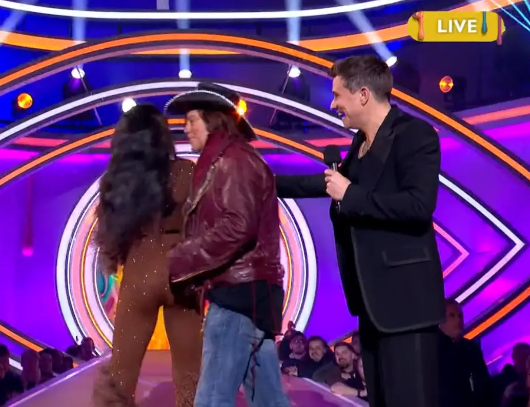 The moment was deemed 'creepy' by viewers (ITV)