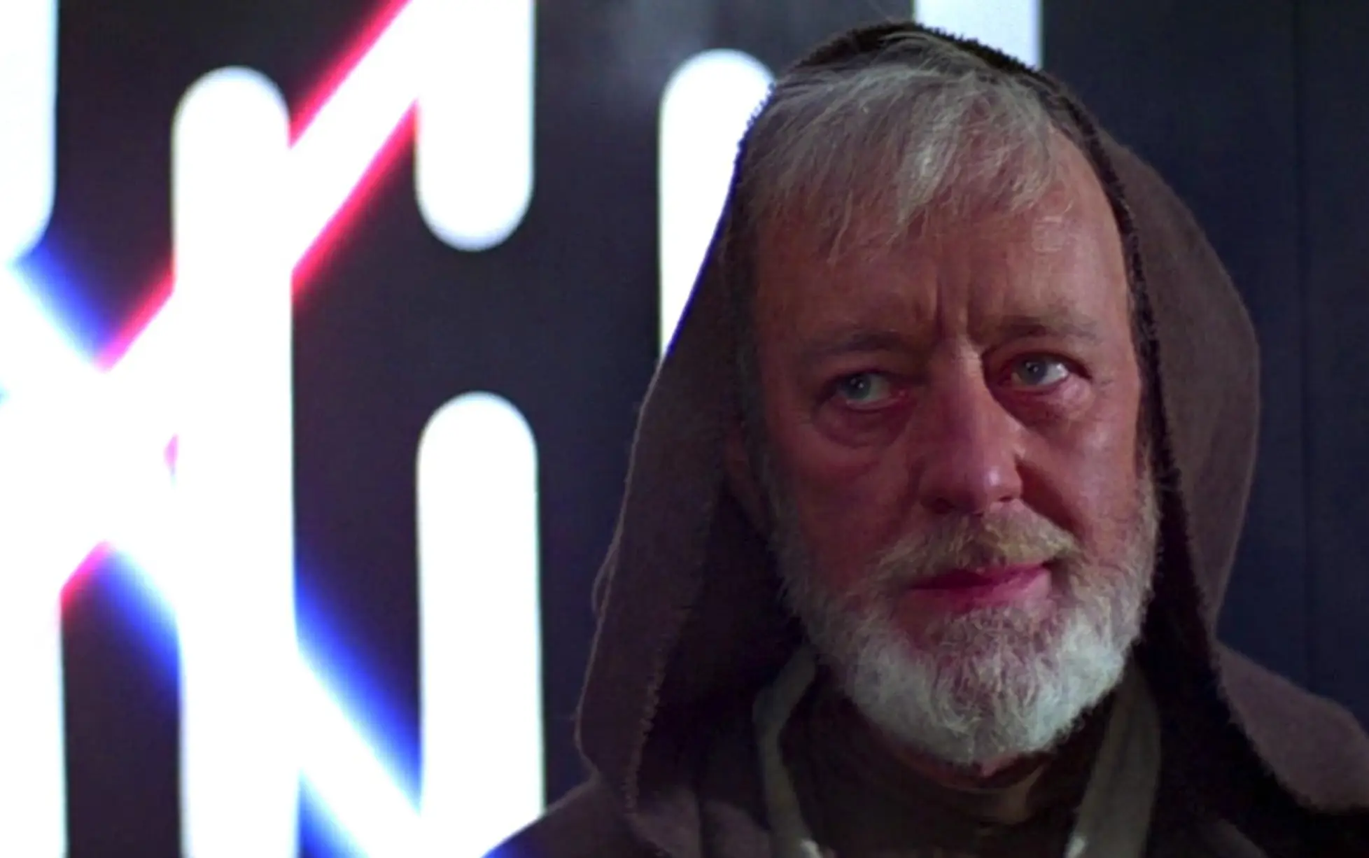 Sir Alec Guinness in Star Wars as Obi Wan Kenobi (Lucasfilm)