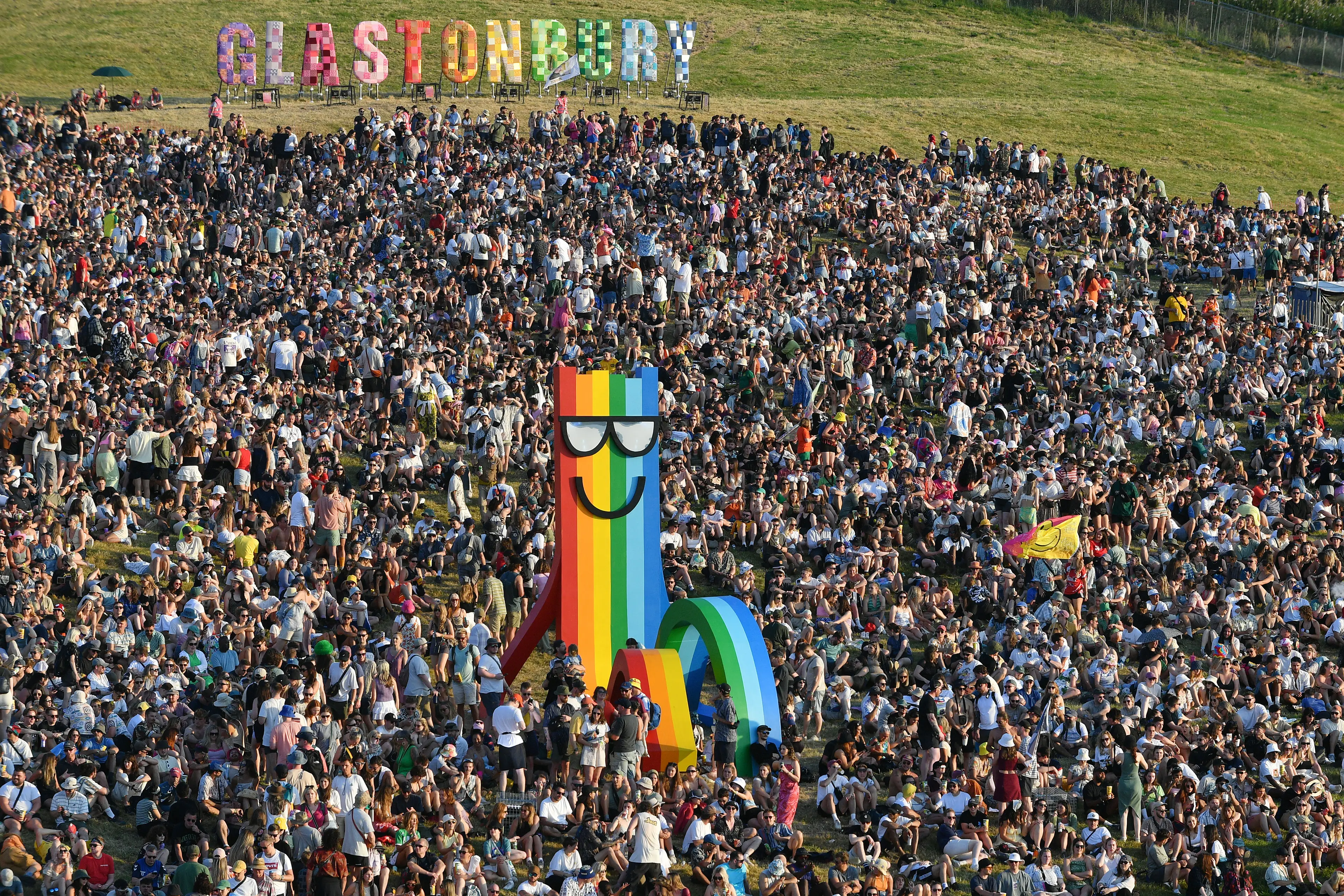 Thousands of people have flocked to Somerset for Glastonbury. (Jim Dyson/Redferns)