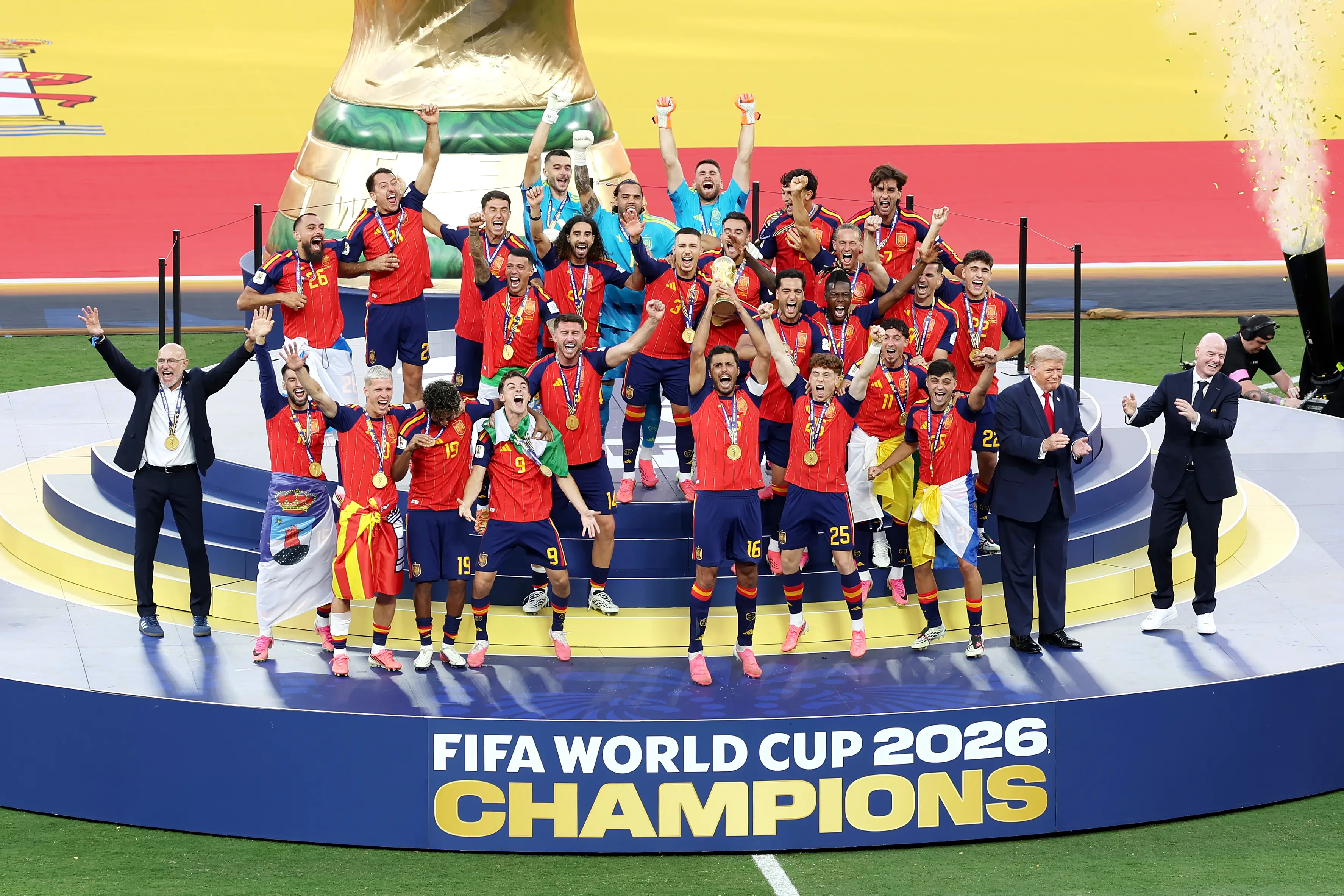 Spain celebrated their second World Cup win (David Ramos/Getty Images)