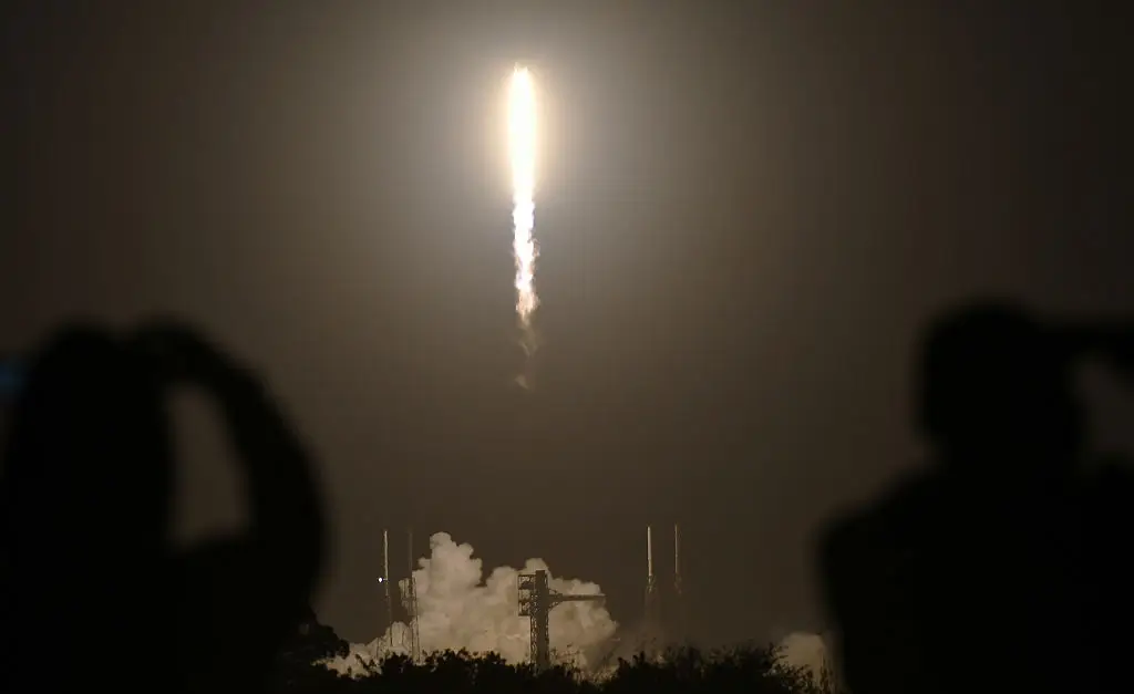Part of the Falcon 9 rocket is thought to have already struck (Paul Hennessy/Anadolu via Getty Images)