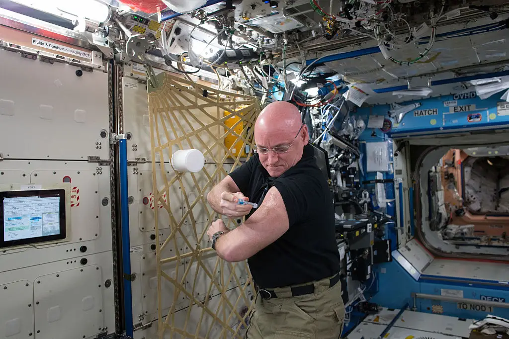 Scott Kelly in space (NASA via Getty Images)
